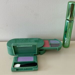Clinique eye shadow pallet and mascara